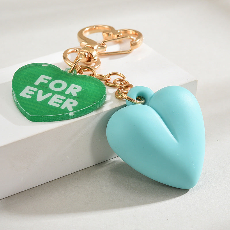 Wholesale Cartoon Heart-shaped Acrylic Keychains